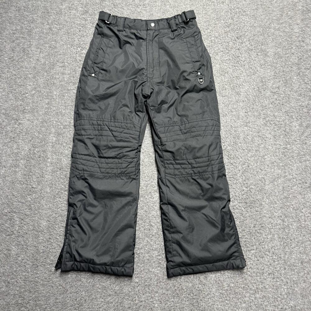 Protection System Snow Pants Youth Size 6X Black Ski Reinforced Ankle Zip Pocket